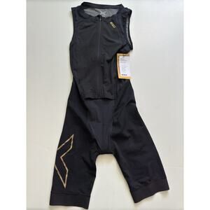 2XU Light Speed Front Zip Trisuit Size Small Black